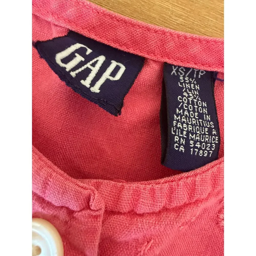 Gap Vintage Y2K 90’s Linen Cotton blend girls XS Dress